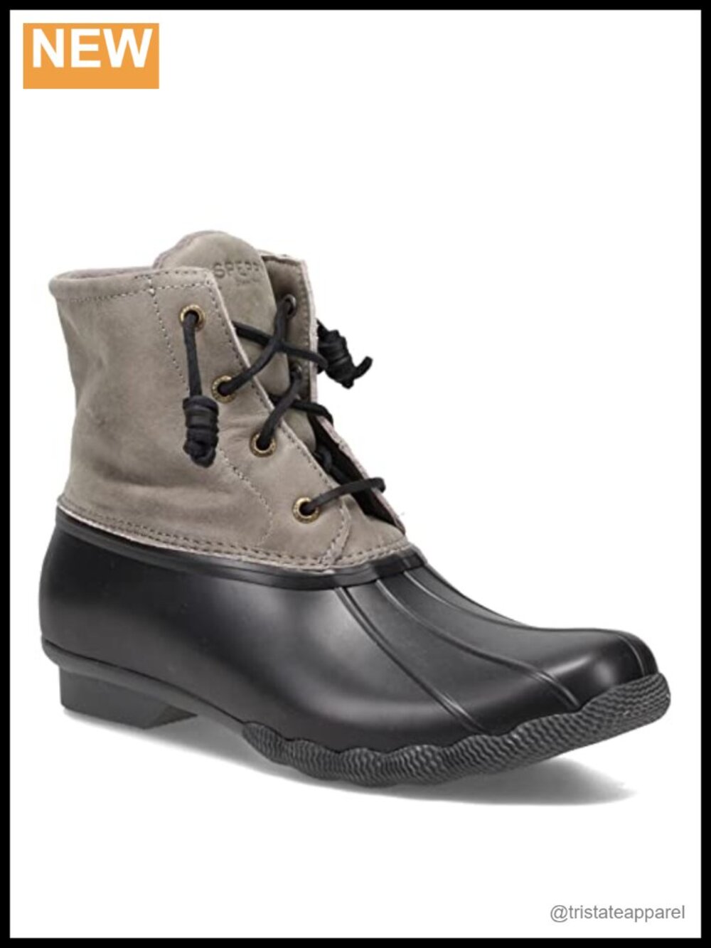 Waterproof Leather Rain Boots with Side Zipper